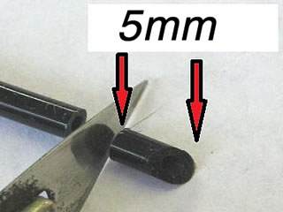 cortar el tubo negro cortar el tubo negro